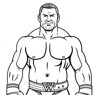 Halaman Mewarna Pegulat Wwe Yang Menyeronokkan 115384 50995