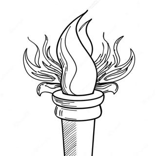 Halaman Mewarna Obor Dan Api Olimpik 115408-51005