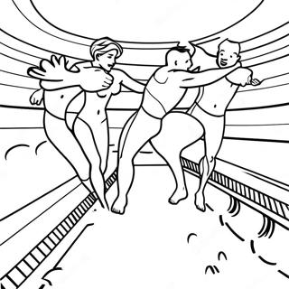 Halaman Mewarna Pertandingan Renang Olimpik 115409-51011