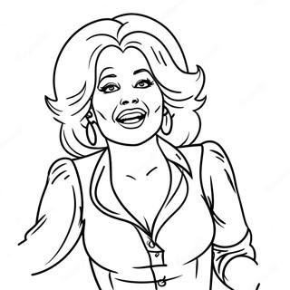 Halaman Mewarna Dolly Parton Menyanyi Di Pentas 115613-51164