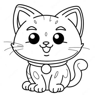 Halaman Mewarna Anak Kucing Yang Lucu 115847-51351