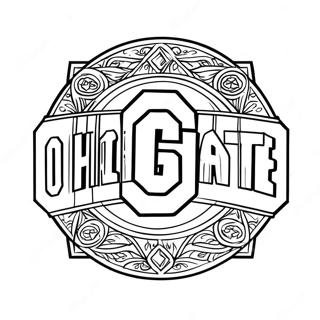 Halaman Mewarna Logo Ohio State 115895-51379