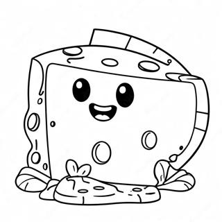 Halaman Mewarna Watak Keju Kartun Comel 116027 51492