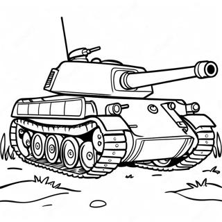 Halaman Mewarna Tank Ww2 116413-51944