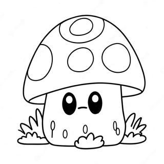 Halaman Mewarna Cendawan Mario Yang Gembira 116493 51851