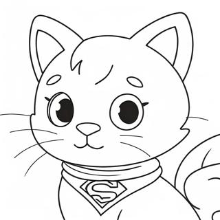 Halaman Mewarna Kucing Super 116566-51900
