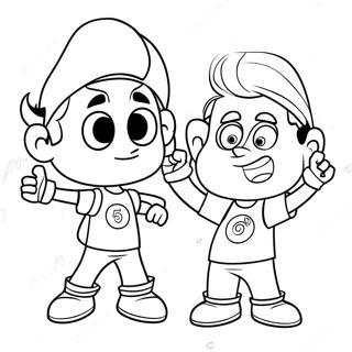 Halaman Mewarna Timmy Turner Dan Jimmy Neutron 116774-52231