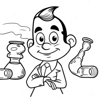 Halaman Mewarna Jimmy Neutron Dalam Kot Lab 116775 52233