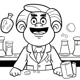 Halaman Mewarna Jimmy Neutron Dalam Kot Lab 116775 52236