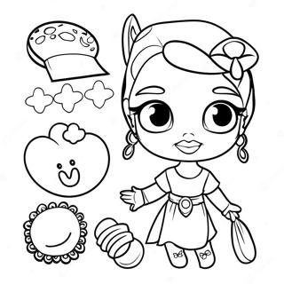 Halaman Mewarna Aksesori Bratz Chic 116903-52336