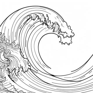 Halaman Mewarna Gelombang Tsunami Yang Kuat 117005-52406