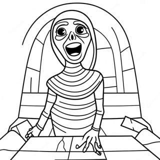 Gambar Mewarna Mummy Menyeramkan Di Dalam Makam 117365 52681