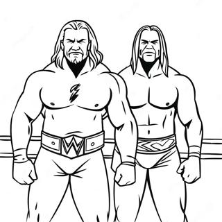 Halaman Mewarna Pertandingan Kejuaraan Wwe 117468-52761