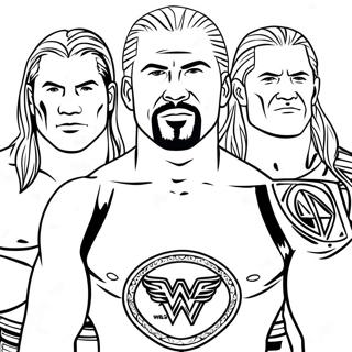 Halaman Mewarna Pertandingan Kejuaraan Wwe 117468-52763