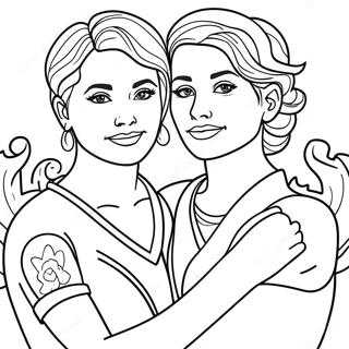 Halaman Mewarna Kebanggaan Lesbian 117518-52795