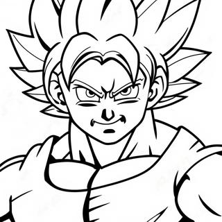 Halaman Mewarna Goku Super Saiyan Biru 117674-52911