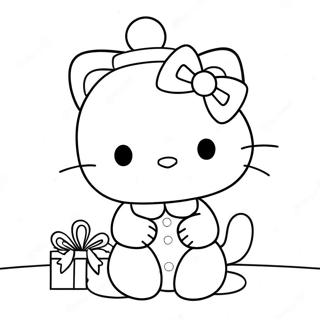 Hello Kitty Krismas Halaman Mewarna