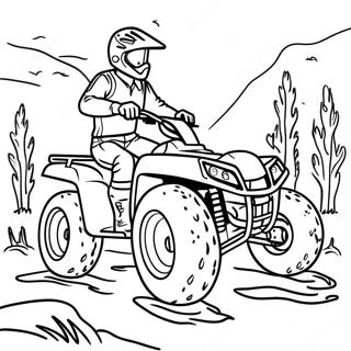 Halaman Mewarna Atv Di Laluan Berair 118297-53514