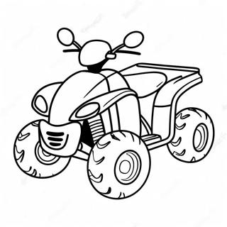 Halaman Mewarna Atv Kartun Comel 118298 53407