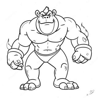 Halaman Mewarna Kemarahan Primal Winston 118400 53485