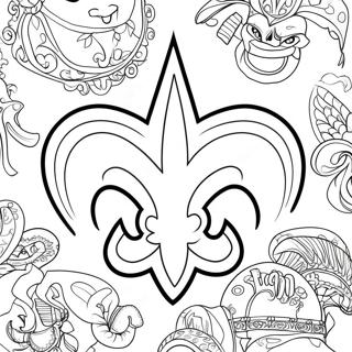 Halaman Mewarna New Orleans Saints 119011-54063