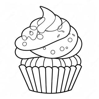 Kek Cawan Berlapis Pelangi Halaman Mewarna 11903-379