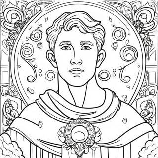 Midas Dengan Emas Berkilau Halaman Mewarna 119192-54209