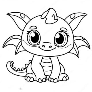 Baby Dragon Comel Dengan Mata Besar Mewarna 119345-54326