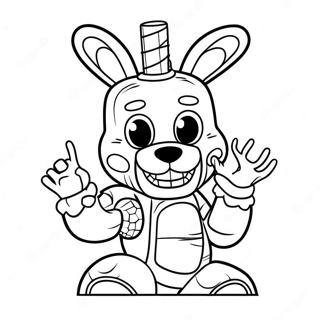 Springtrap Fnaf Halaman Mewarna