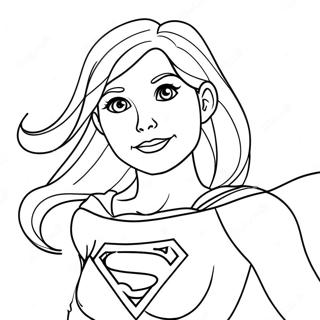 Supergirl Halaman Mewarna