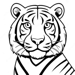 Halaman Mewarna Harimau Yang Perkasa 120123 54941