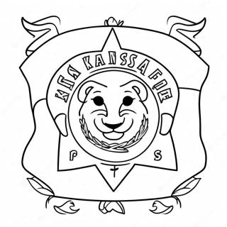 Halaman Mewarna Bendera Negeri Kansas 120274-55056