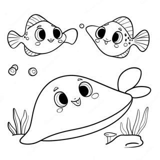 Ikan Pari Halaman Mewarna