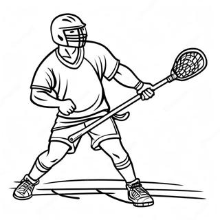 Halaman Mewarna Permainan Lacrosse Yang Mengujakan 120630-55329