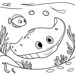 Ikan Pari Halaman Mewarna