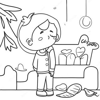 Halaman Mewarna Adegan Selamat Tinggal Sedih 120809-55657