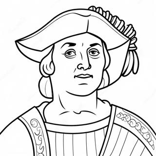 Christopher Columbus Halaman Mewarna