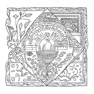 Halaman Mewarna Simbol Warisan Palestin 120992 55624