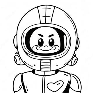 Marvin The Martian Dengan Topi Angkasa Halaman Mewarna 121296 56019