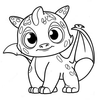 Night Fury Dengan Mata Berkilau Halaman Mewarna 121323 56041