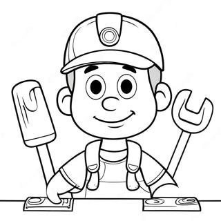 Halaman Mewarna Handy Manny Dengan Alat 121426-56117