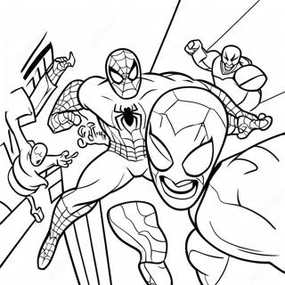 Spiderman Dan Hello Kitty Halaman Mewarna