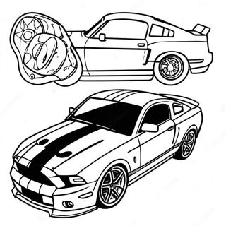 Ford Mustang Halaman Mewarna