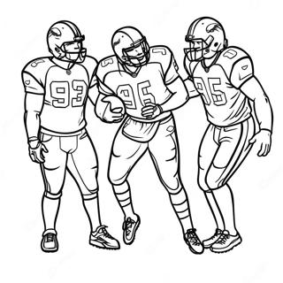 Denver Broncos Halaman Mewarna