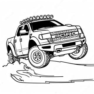 Halaman Mewarna Ford Raptor Dalam Aksi 121937-56520