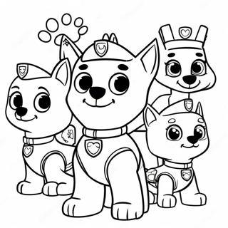 Halaman Mewarna Watak Paw Patrol Yang Menawan 122040-56597