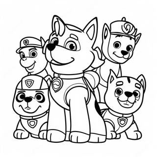 Halaman Mewarna Watak Paw Patrol Yang Menawan 122040-56598