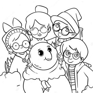 Halaman Mewarna Cuti Harry Potter Dan Kawan Kawan 122144-56681