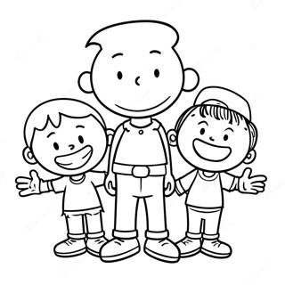 Gambar Mewarna Big Nate Dengan Kawan Kawan 122171-56706