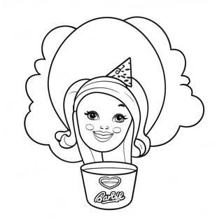 Gambar Mewarna Pengembaraan Belon Hari Jadi Barbie 122197-56787